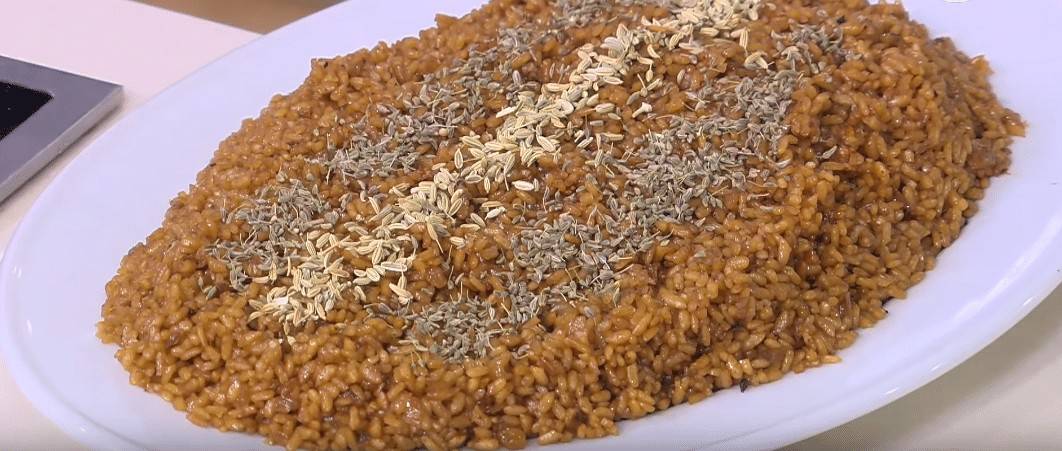 طريقة عمل أرز سمك بني